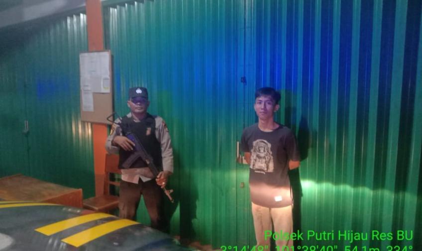 Polsek Putri Hijau Patroli Malam Hari Cegah Kriminalitas