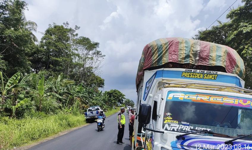 Sat Lantas Polres Benteng Tindak 4 Kendaraan ODOL
