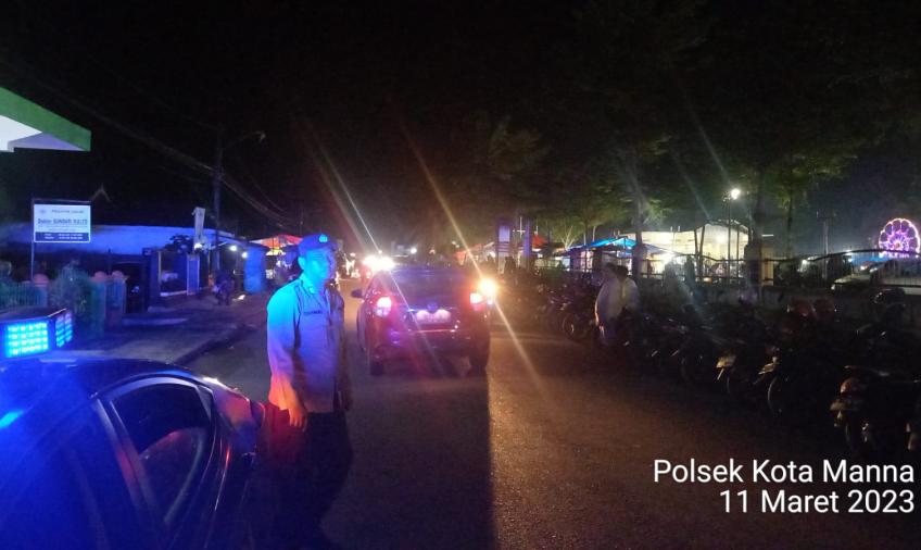 Polsek Kota Manna KRYD, Cegah Aksi Kriminalitas di Malam Hari