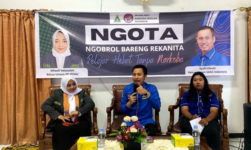 SANS dan IPPNU Kolaborasi Dialog Pelajar Hebat Tanpa Narkoba