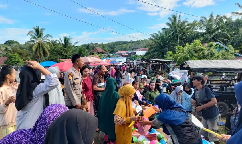 Sambangi Pasar Tradisional, Polsek Lais Hadirkan Rasa Aman