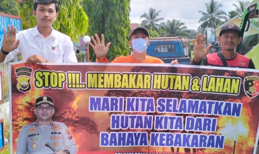 Cegah Karhutla, Polsek Putri Hijau Rutin Laksanakan Imbauan