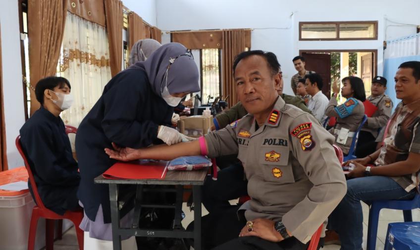 Personel Polres Lebong Ikuti Pemeriksaan Kesehatan Berkala 