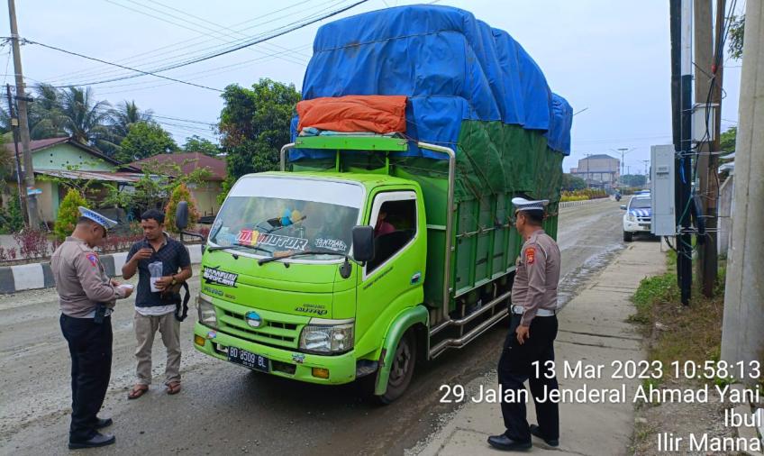 Sudah 13 ODOL Ditilang Satlantas Polres Bengkulu Selatan