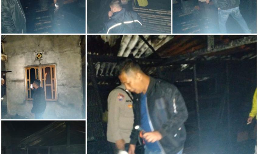 Polisi mendatangi lokasi kejadian