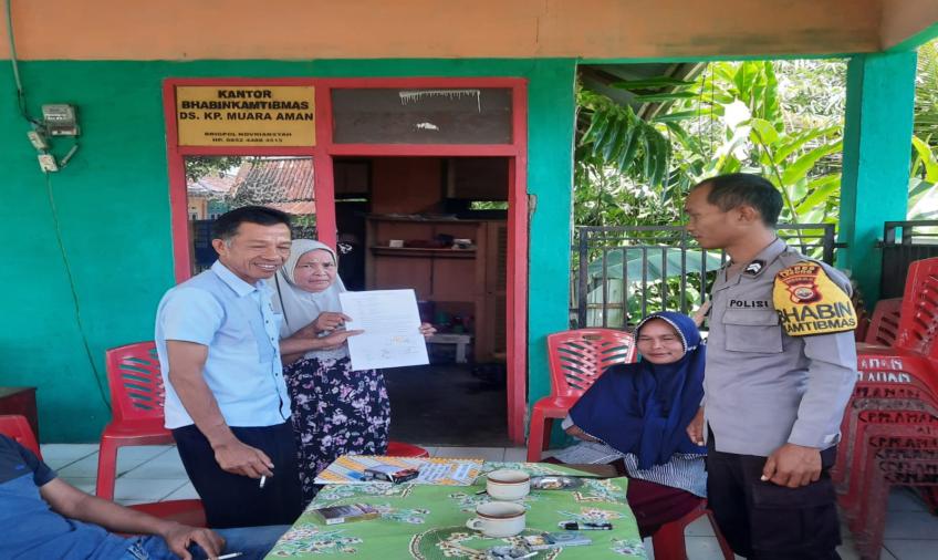 Bhabinkamtibmas Polsek Lebong Utara Mediasi Dua Warga Bertikai