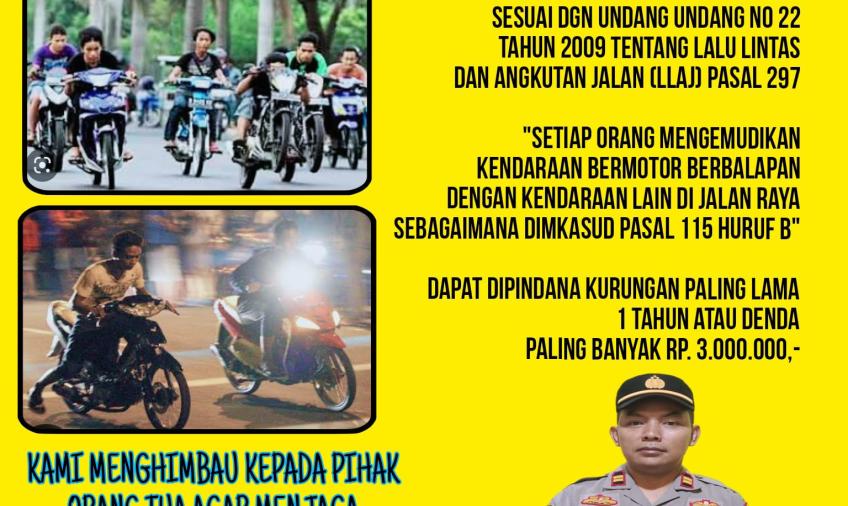Banner himbauan Kapolsek Seginim