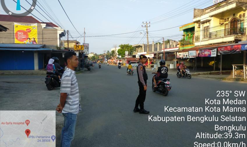 Sat Samapta Polres Bengkulu Selatan Laksanakan Pengaturan Pagi