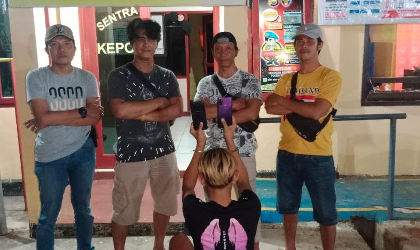 Pelaku diamankan Polsek Teluk Segara