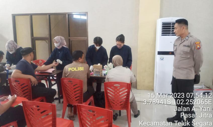 Polresta Bengkulu Gelar Rikkesla, Pastikan Kondisi Kesehatan Personil