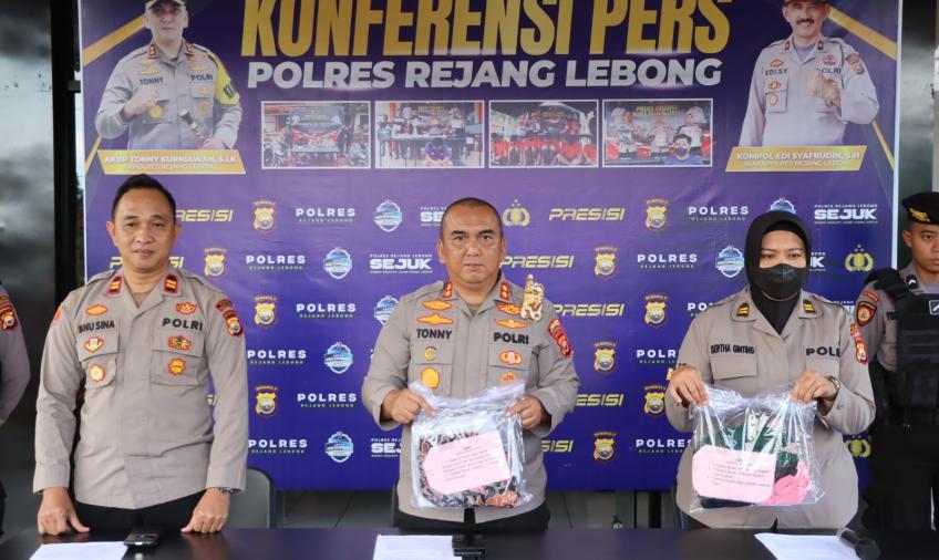 Polres Rejang Lebong saat press release