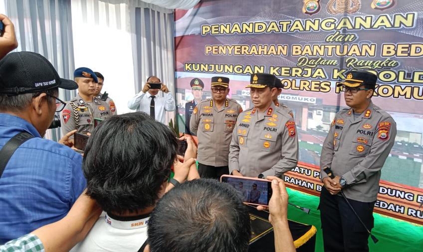 Kunjungan Kerja Kapolda Bengkulu Ke Wilkum Polres Mukomuko 