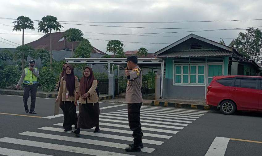  Polsek Curup Melaksanakan Kegiatan Pengaturan Strong Point