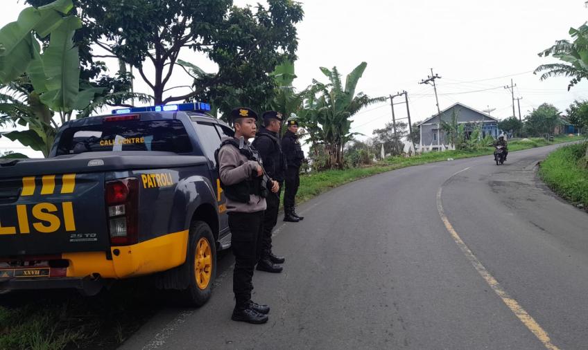 Sat Samapta Polres Rejang Lebong Laksanakan Patroli Rutin di Jalan Lintas Curup – Lubuk Linggau