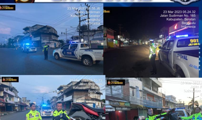  Personil Polres Bengkulu Selatan Laksanakan Patroli Cegah Balap Liar 