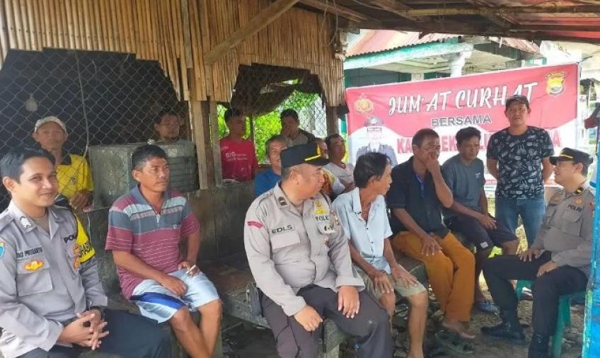 Polsek Teluk Segara Jumat Curhat Bersama SPSI