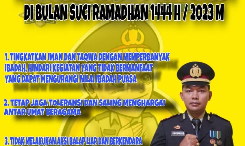  Meme Imbauan Kapolsek Seginim Sambut Bulan Ramadhan  