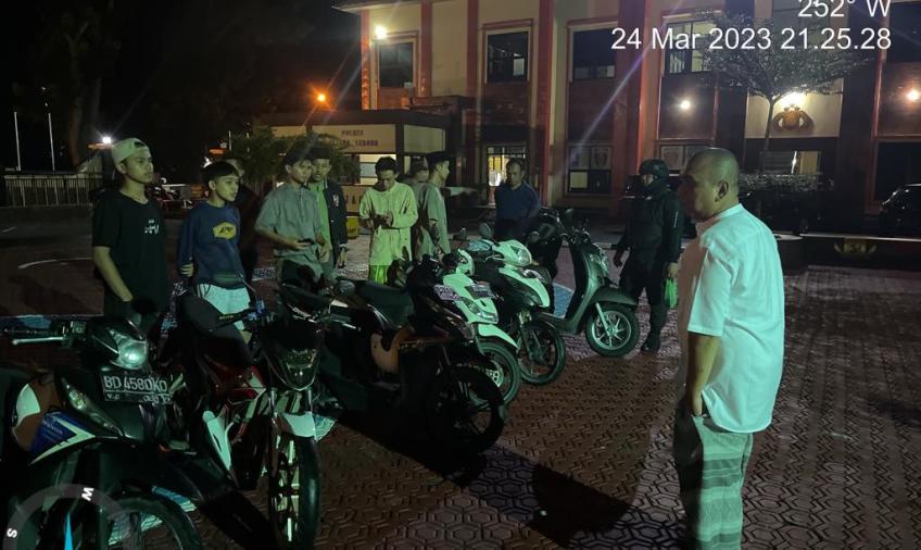 Polisi mengamankan 13 remaja