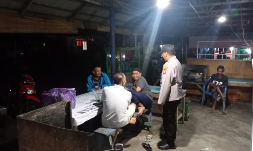 Polsek Padang Jaya Cegah Gangguan Kamtibmas