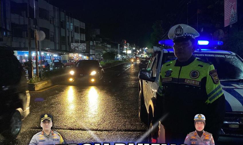 Cegah Kejahatan, Satlantas Polres Rejang Lebong Patroli Blue Light
