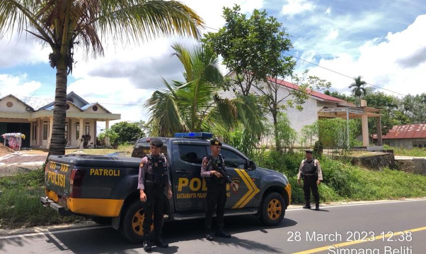 Sat Samapta Polres Rejang Lebong Laksanakan Patroli Rutin di Jalan Lintas Curup – Lubuk Linggau
