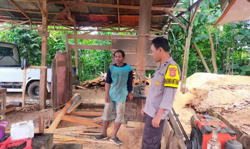 Sambang Warga, Polsek Bermani Ulu Dengarkan Aspirasi Masyarakat