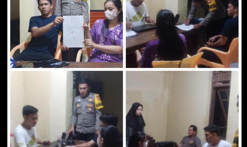 Bhabinkamtibmas Polsek Pino Polres BS Laksanakan Problem Perkara KDRT 