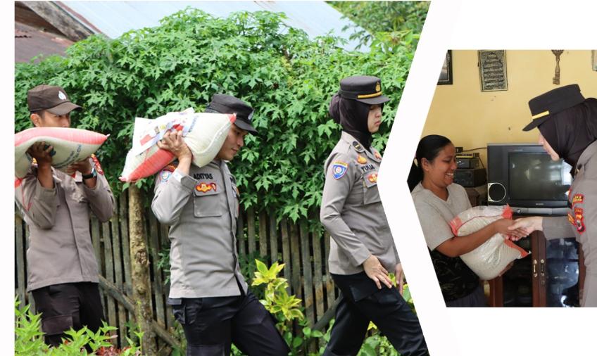 Ramadan Berbagi, Polres Kepahiang Buat Warga Tersenyum dengan Bantuan Sembako