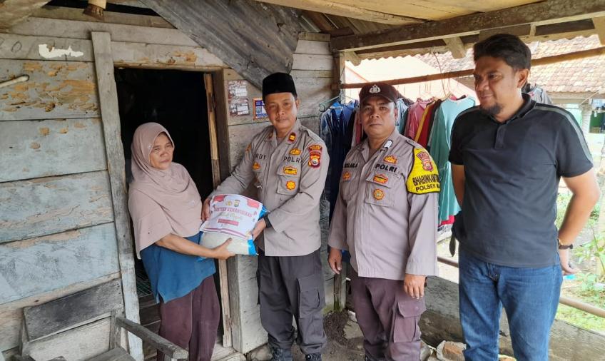 Polsek Tanjung Kemuning Kembali Salurkan Sembako