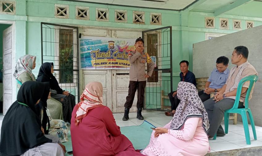 Polsek Kaur Utara Gelar Jumat Curhat