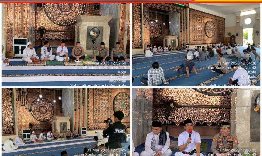 Jumat Curhat, Polresta Buka Layanan Publik di Masjid At Taqwa