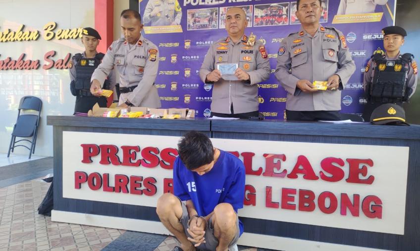 Polres Rejang Lebong saat press release
