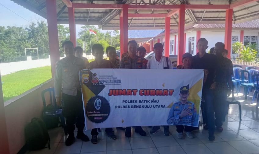Polsek Batik Nau Mengadakan Jum'at Curhat Guna Tampung Aspirasi Masyarakat