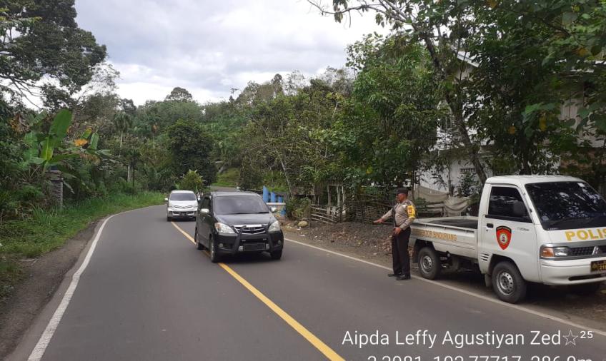 Polsek Padang Ulak Tanding Patroli Dijalan Lintas Lubuk Linggau - Curup.