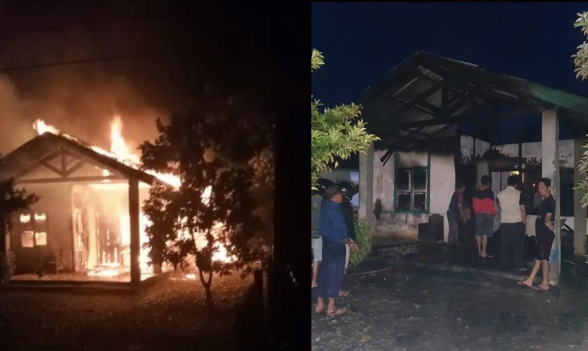 Poslek Manna, Damkar dan Warga Padamkan Kebakaran Rumah Warga