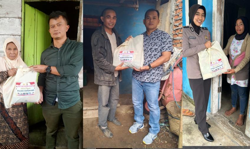 Polri Peduli, Polres Kepahiang Serahkan Bantuan Kemanusiaan Untuk Negeri
