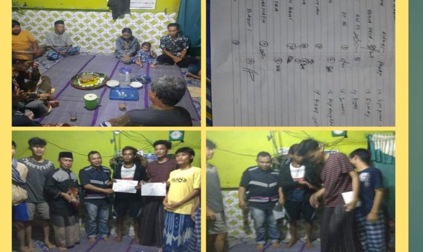 Bhabinkamtibmas Polsek Teluk Segara Hadiri Perdamaian Dua Pihak Bertikai
