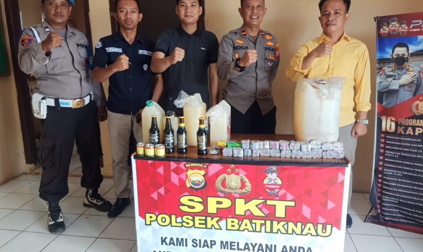 Bulan Ramadhan Polsek Batik Nau Melakukan Operasi Pekat Nala dan Sita Miras