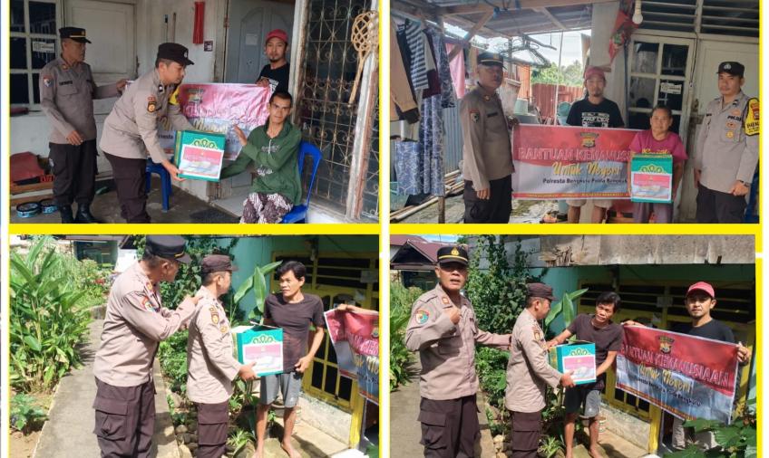 Polresta Bengkulu Kembali Distribusikan Bantuan Kemanusiaan untuk Negeri