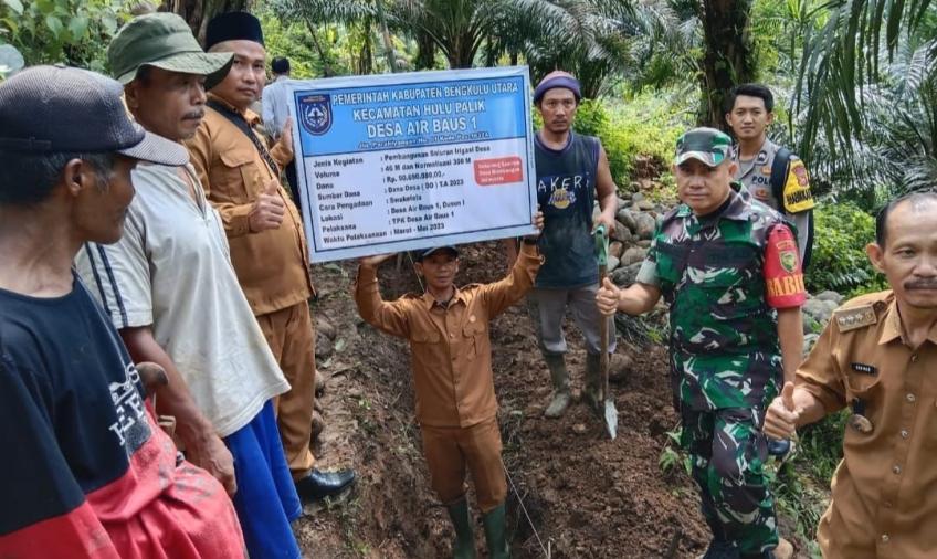 Pastikan Pembangunan Desa sesuai aturan, Bhabinkamtibmas turun kelapangan
