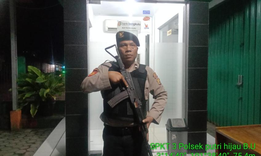 Anggota Polsek Putri Hijau Berikan Pengamanan Objek Vital 