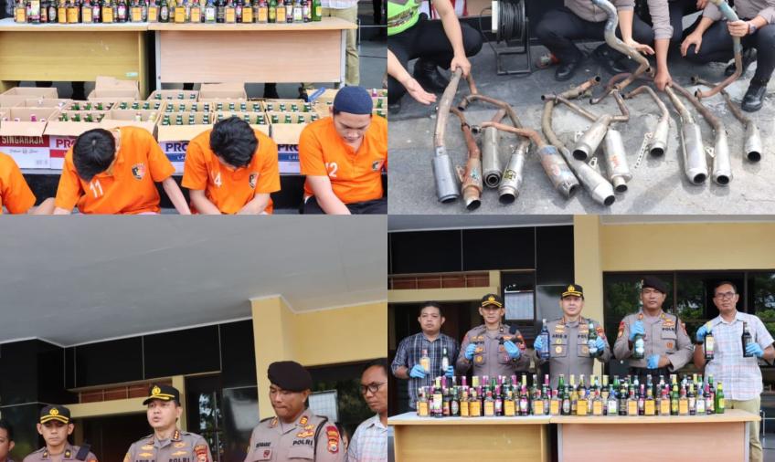 Polresta Bengkulu Rilis Capaian Ops Pekat Nala