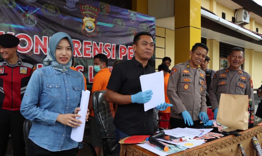 Polres Lebong saat press release