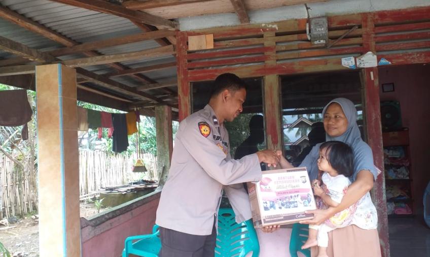 Serentak, Polres Seluma dan Jajaran Salurkan Bantuan Kemanusiaan Untuk Negeri