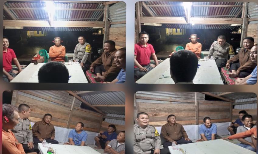 Sambang Warga, Polsek Muara Bangkahulu Berikan  Imbauan Kamtibmas Antisipasi 3C