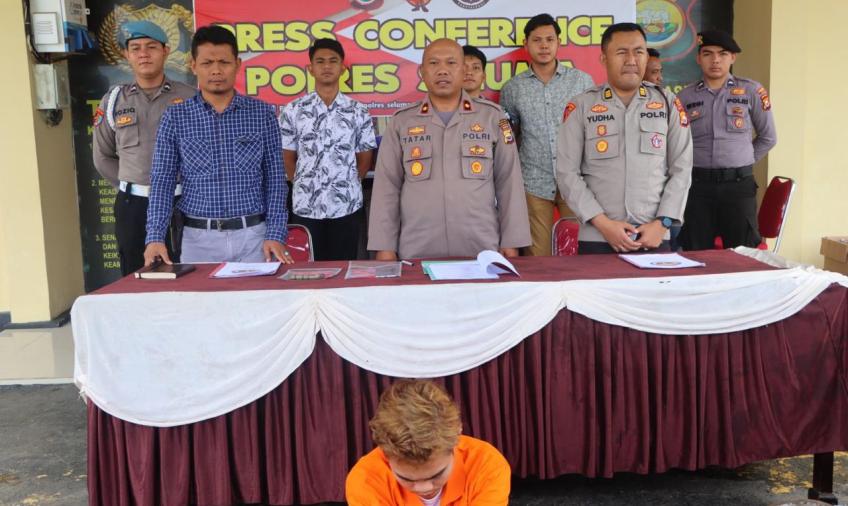 Polres Seluma saat press release