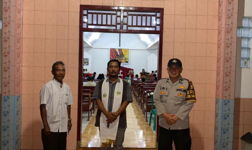 Polsek Giri Mulya Lakukan Pengamanan Ibadah Kamis Putih