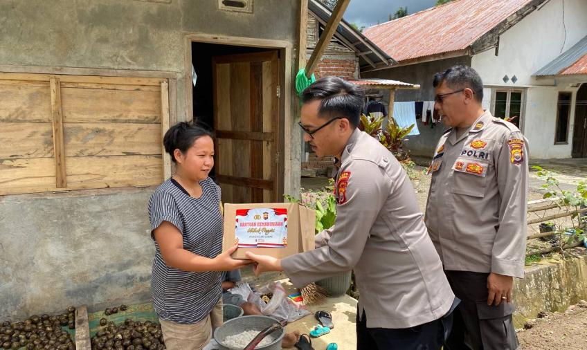 Polres Rejang Lebong Kembali Distribusikan Bantuan Kemanusiaan Untuk Negeri di 6 Lokasi