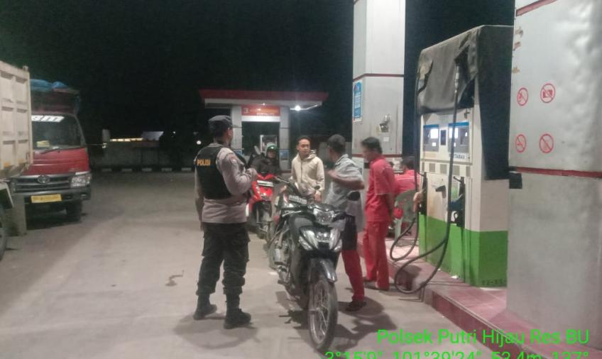 Polsek Putri Hijau Rutin Patroli Malam Untuk Cegah Terjadinya Tindak Kriminalitas