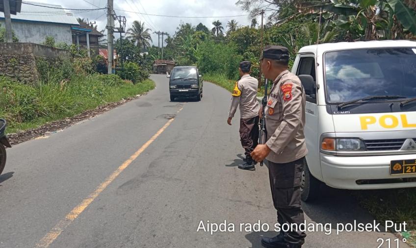 Polsek Padang Ulak Tanding Patroli di Jalan Lintas Curup